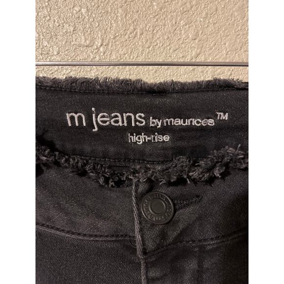 Maurices High-Rise Black Jeans - Women's M Short - Picture 3 of 6